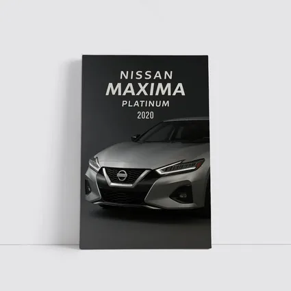Nissan Maxima Platinum Dark Studio Shot