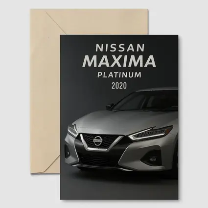 Nissan Maxima Platinum Dark Studio Shot