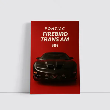 Pontiac Firebird Trans Am Red Background Art