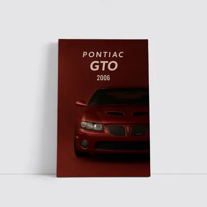 Pontiac GTO 2006 Deep Red Background