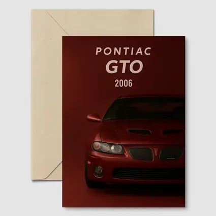 Pontiac GTO 2006 Deep Red Background