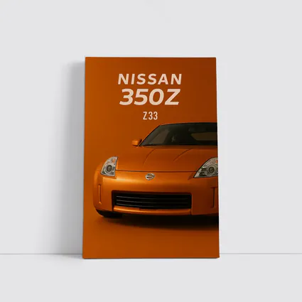 Nissan 350Z Z33 Orange Studio Art