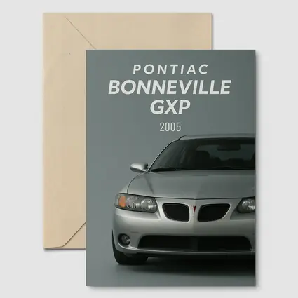 Pontiac Bonneville GXP Silver Gray Background
