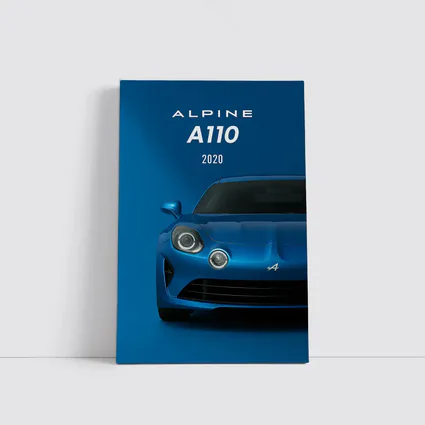 Alpine A110 2020 Blue Sports Car