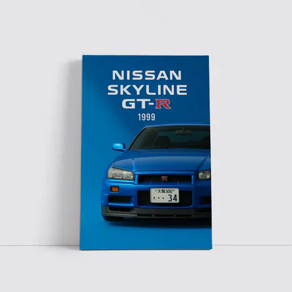Nissan Skyline GT-R R34 Blue Front