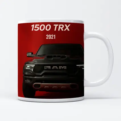 Ram 1500 TRX Truck Bold Red Background