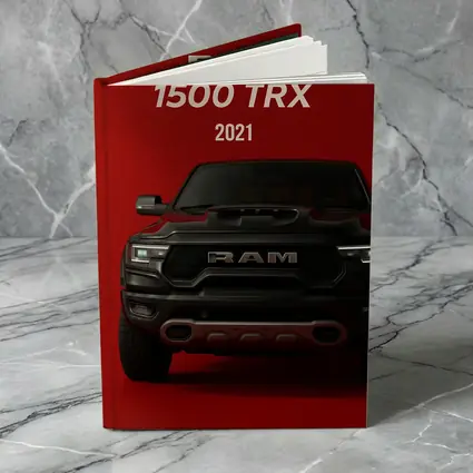 Ram 1500 TRX Truck Bold Red Background