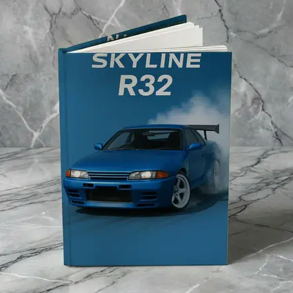 Nissan Skyline R32 Blue Drift Smoke