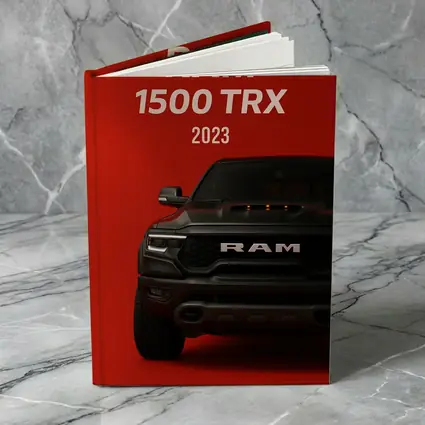 Ram 1500 TRX Truck Red Background