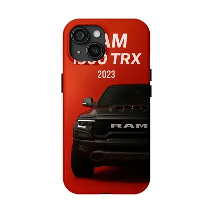 Ram 1500 TRX Truck Red Background