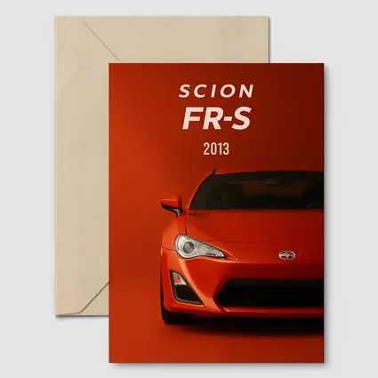 Scion FR-S 2013 Orange Sports Car