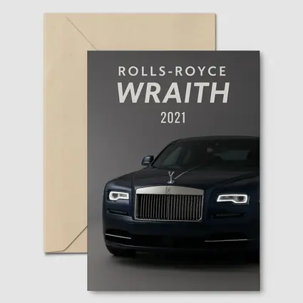 Rolls Royce Wraith Dark Blue Studio Shot