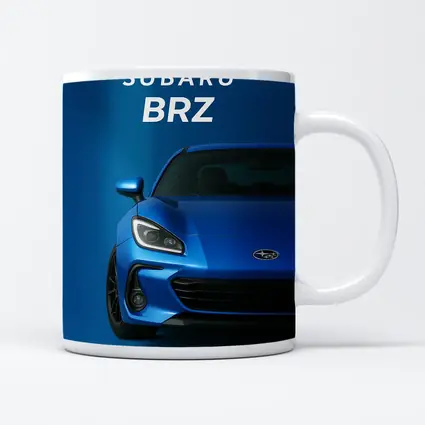 Subaru BRZ Blue Sports Car Front View