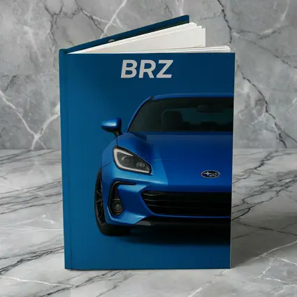 Subaru BRZ Blue Sports Car Front View
