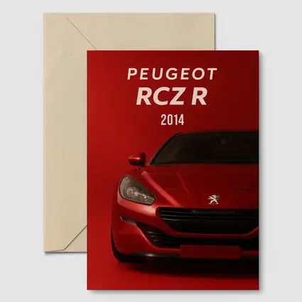 Peugeot RCZ R Front View Red Background