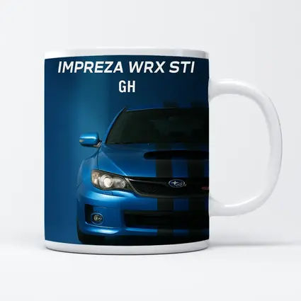 Subaru Impreza WRX STI Blue Front View