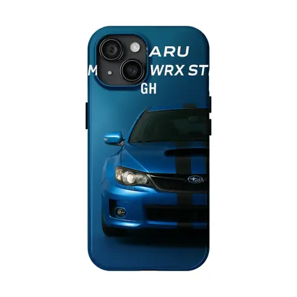 Subaru Impreza WRX STI Blue Front View