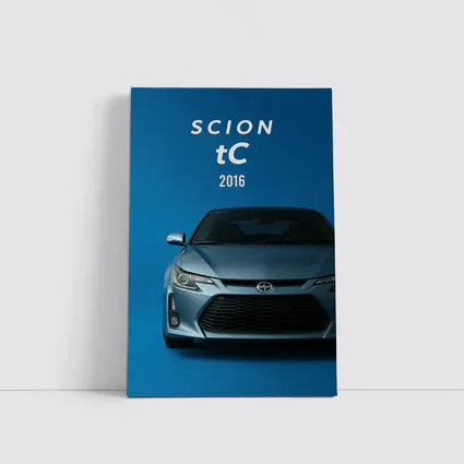 Scion tC 2016 Blue Studio Front View