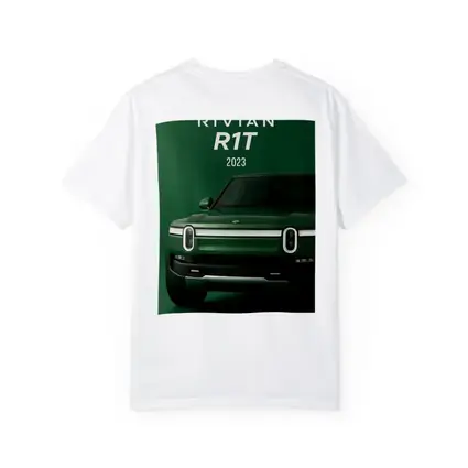 Rivian R1T Electric Truck Green Background