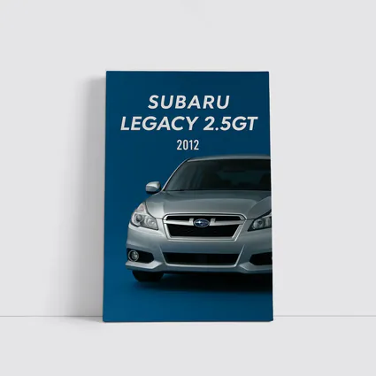 2012 Subaru Legacy GT Blue Background
