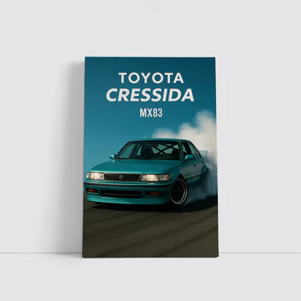 Toyota Cressida MX83 Drifting Smoke Blue