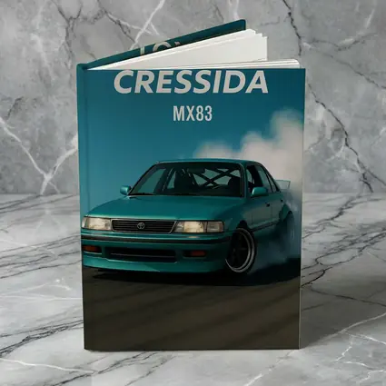 Toyota Cressida MX83 Drifting Smoke Blue