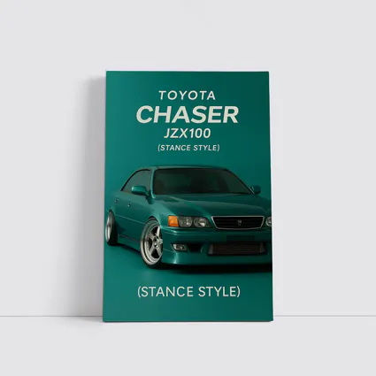 Toyota Chaser JZX100 Stance Style Teal