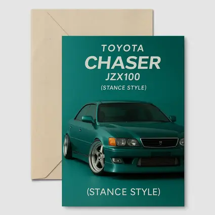 Toyota Chaser JZX100 Stance Style Teal