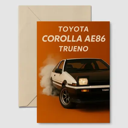 Toyota Corolla AE86 Trueno Burning Orange
