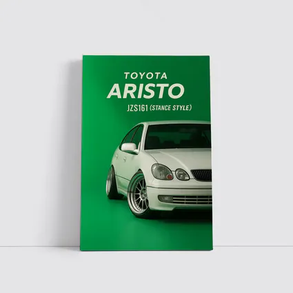 Toyota Aristo JZS161 Stance Style Green Background
