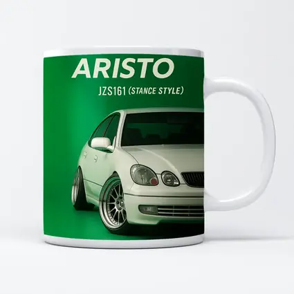 Toyota Aristo JZS161 Stance Style Green Background
