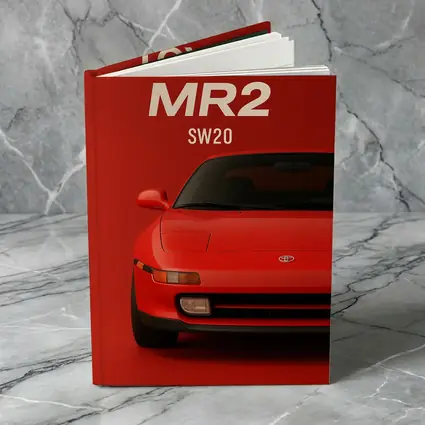 Toyota MR2 SW20 Red Sports Car Art