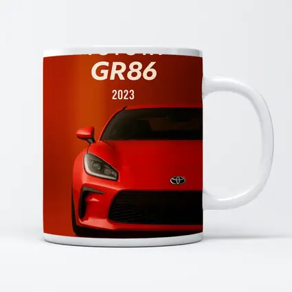 Toyota GR86 Red Sports Car Front View