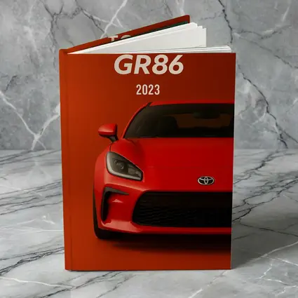 Toyota GR86 Red Sports Car Front View