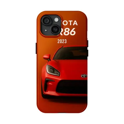 Toyota GR86 Red Sports Car Front View