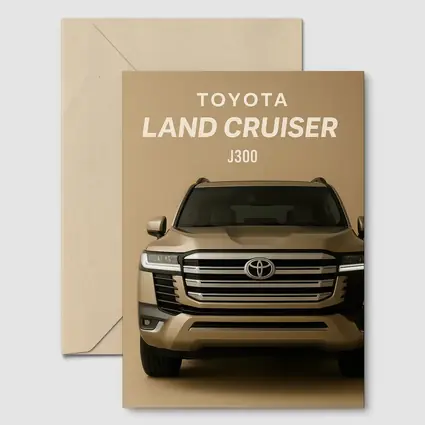 Toyota Land Cruiser J300 Front View Beige