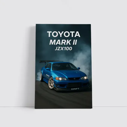 Toyota Mark II JZX100 Drift Blue Smoke
