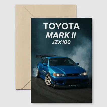 Toyota Mark II JZX100 Drift Blue Smoke