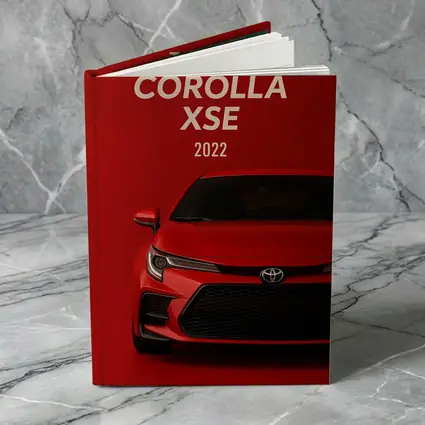 2022 Toyota Corolla XSE Red Background Art