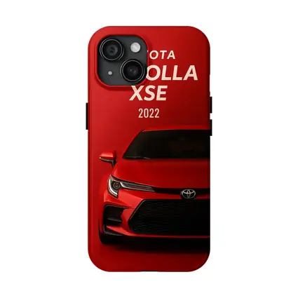 2022 Toyota Corolla XSE Red Background Art