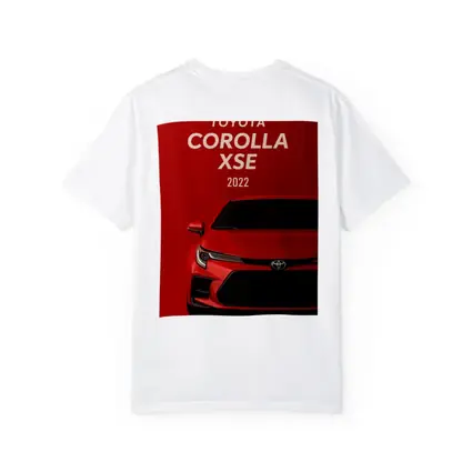 2022 Toyota Corolla XSE Red Background Art