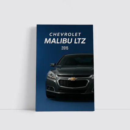 Chevrolet Malibu LTZ Front View Blue Background