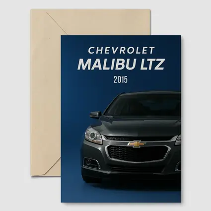 Chevrolet Malibu LTZ Front View Blue Background