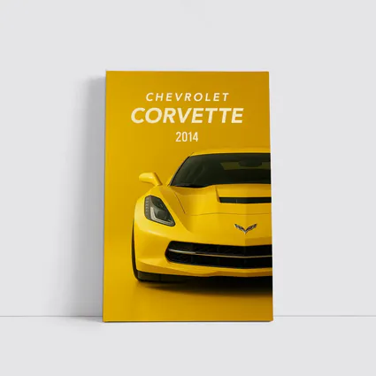 Chevrolet Corvette 2014 Yellow Front View