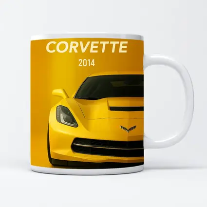Chevrolet Corvette 2014 Yellow Front View