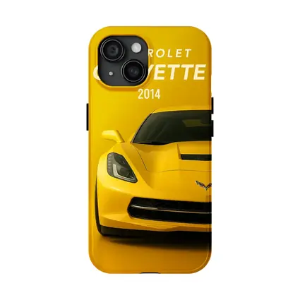 Chevrolet Corvette 2014 Yellow Front View