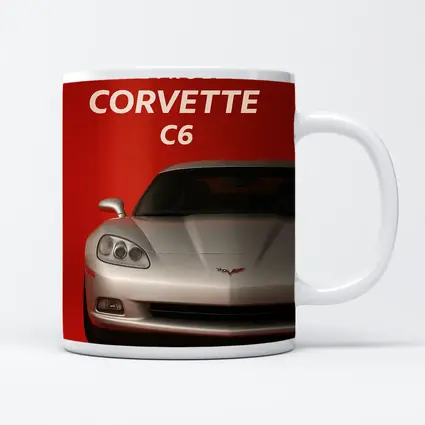 Chevrolet Corvette C6 Red Background Art