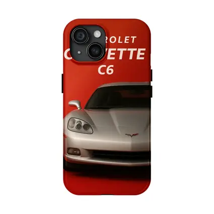 Chevrolet Corvette C6 Red Background Art