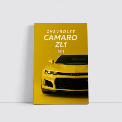 Chevrolet Camaro ZL1 Yellow Front View
