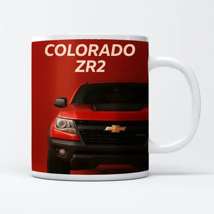 Chevrolet Colorado ZR2 Red Background Art